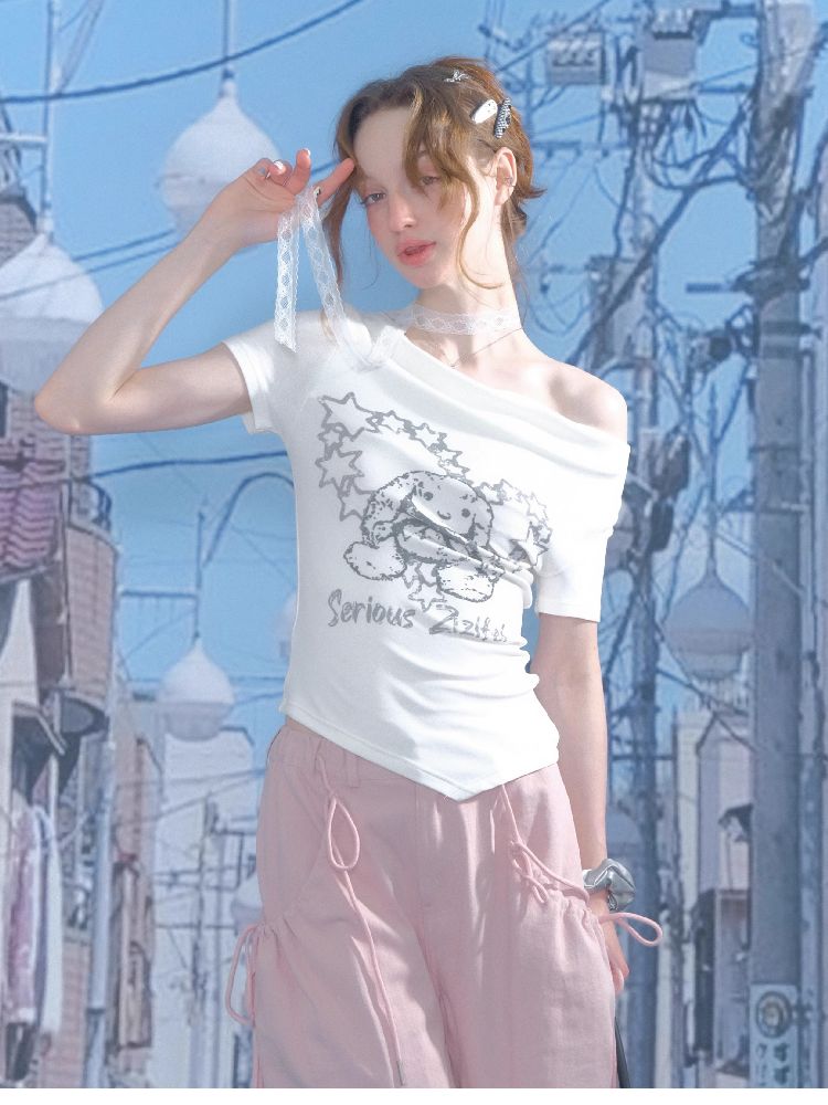 Irregular Short Sleeve T-Shirt【s0000012231】