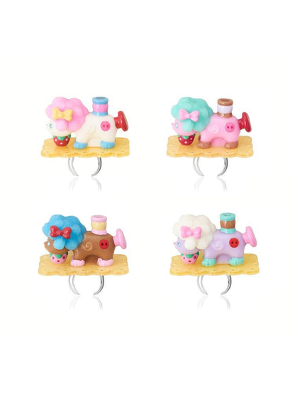 Vintage Lamb Resin Color Earrings【s0000015581】