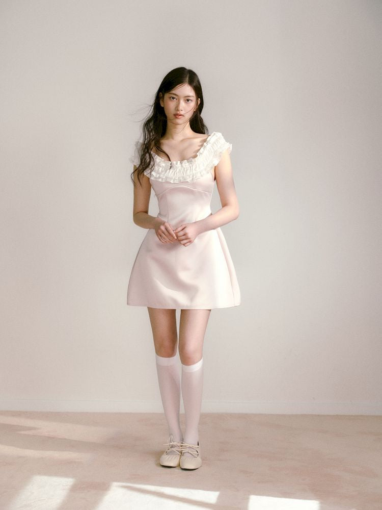 One Shoulder Waist Dress【s0000013239】