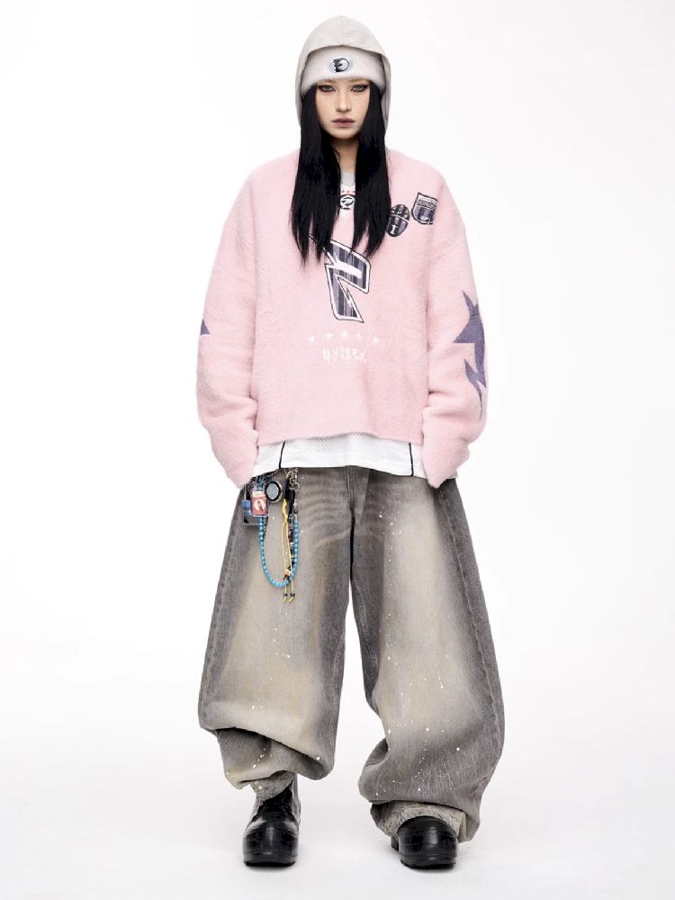 V-Neck Pullover Sweater【s0000011353】