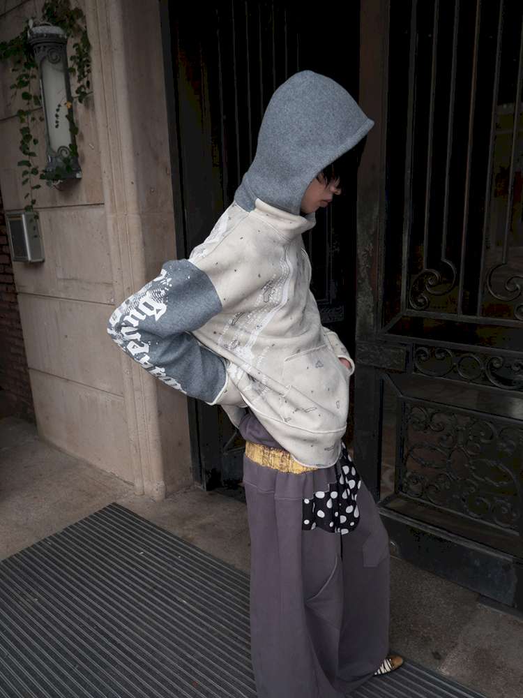 Polka Dot Paneled Wide Leg Pants【s0000015150】