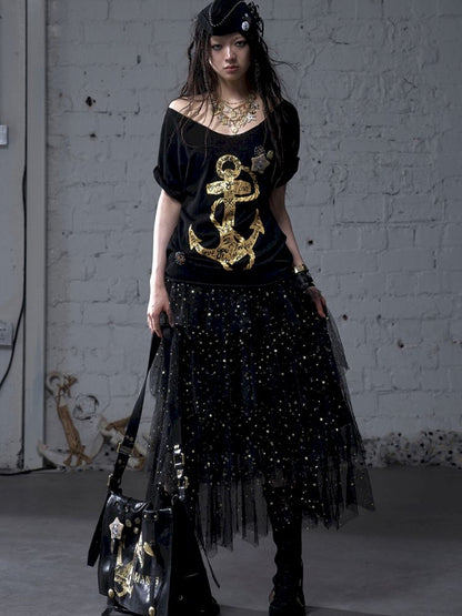 Multi-Layered Mesh Cake Skirt【s0000012789】