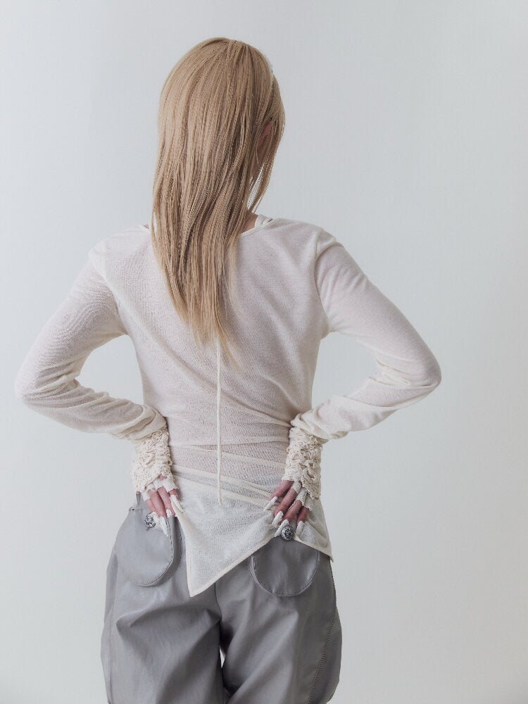Romantic Antique Embroidered Top【s0000017973】