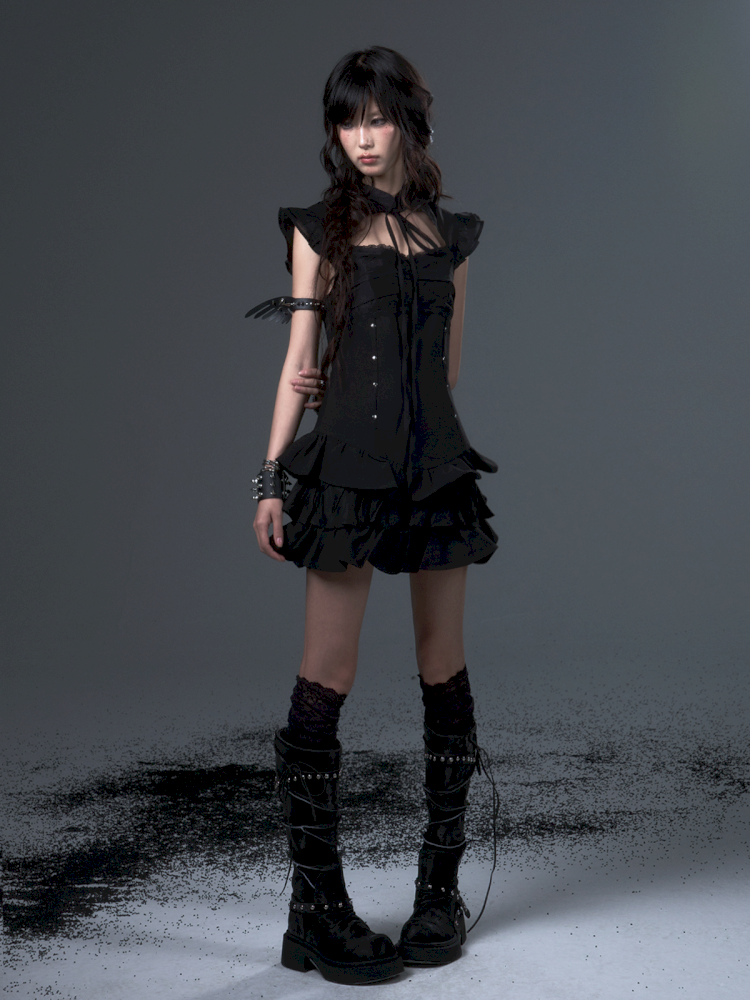 Puffy Cake Cheongsam Dress【s0000012444】