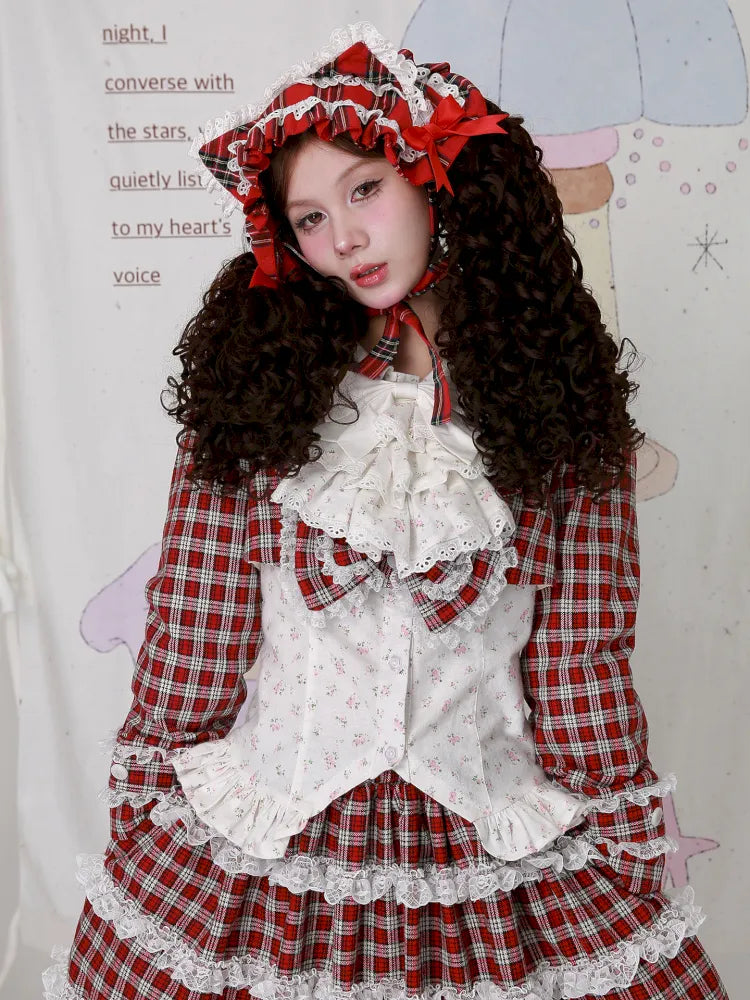 Lolita White Long-Sleeve Floral Blouse【s0000014101】