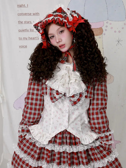 Lolita White Long-Sleeve Floral Blouse【s0000014101】