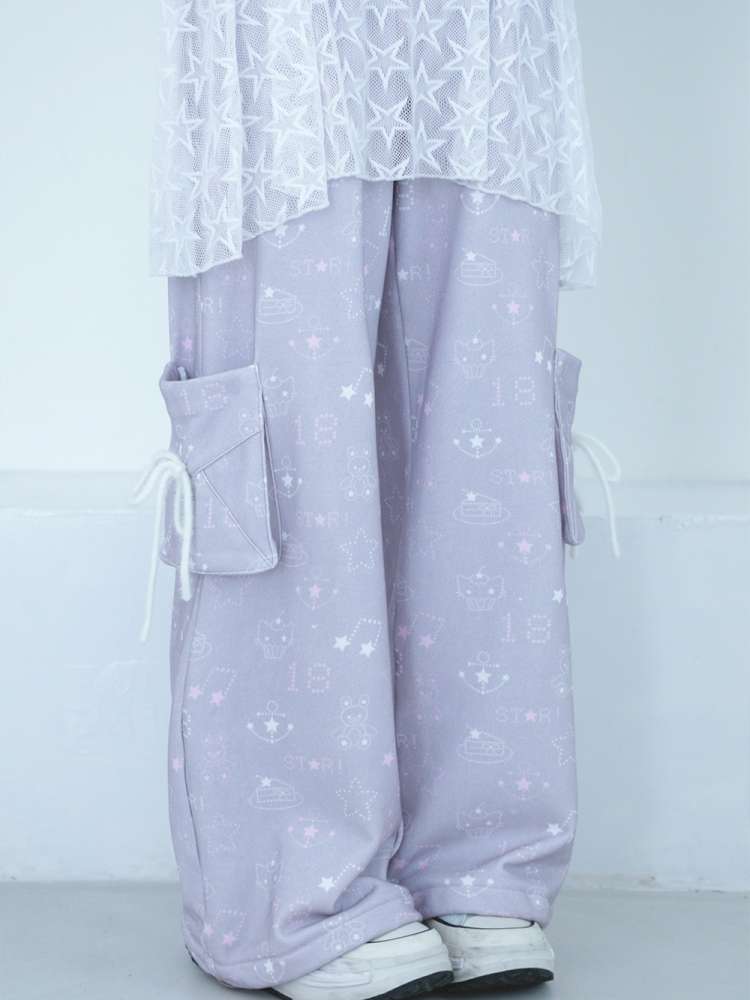 Dream Core Lace Straight Sweatpants【s0000014695】