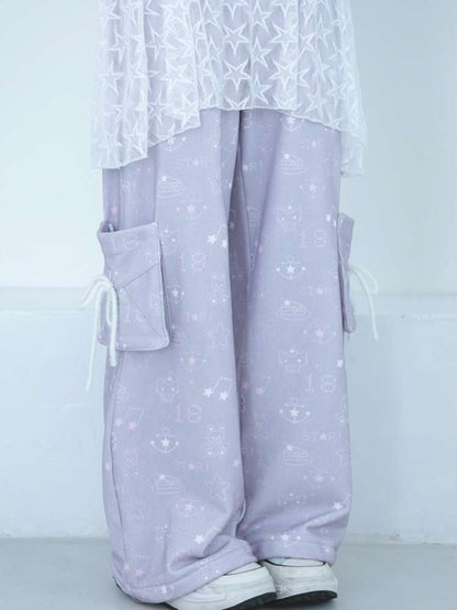 Dream Core Lace Straight Sweatpants【s0000014695】