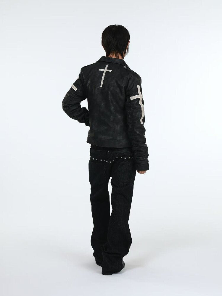 Stacked Raw Denim Zipper Jeans【s0000018188】