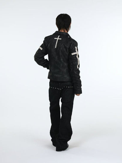 Stacked Raw Denim Zipper Jeans【s0000018188】