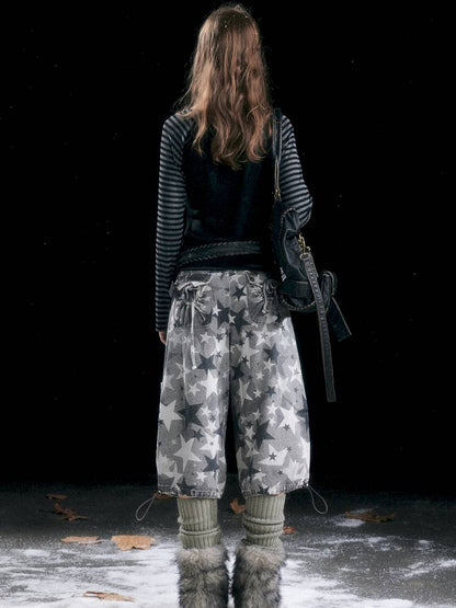 Distressed Pocket Cropped Pants【s0000014428】