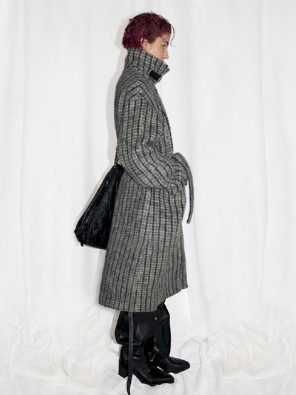 DOUBLE-BREASTED WOOL COAT [S0000010938]