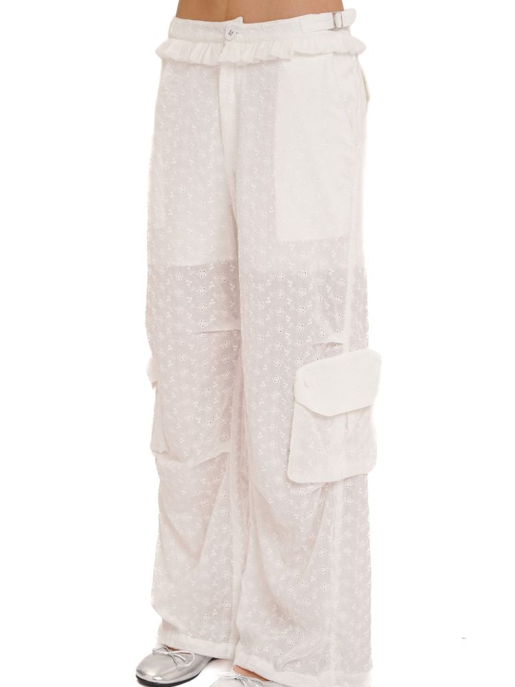 Cotton Jacquard Textured Cool Pants【s0000013459】