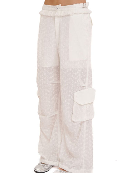 Cotton Jacquard Textured Cool Pants【s0000013459】