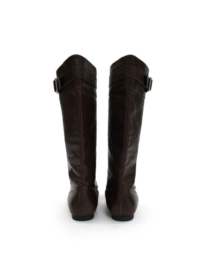 Oil Wax Cowhide Butterfly Boots【s0000016081】