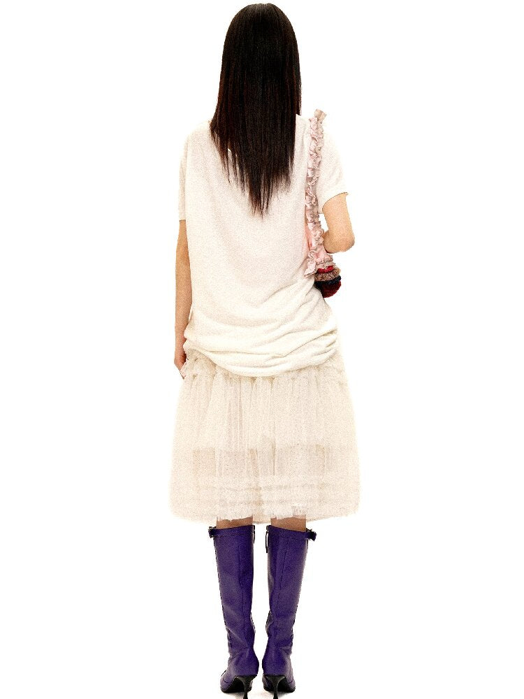 Floral Light Mesh Lace Skirt【s0000016432】