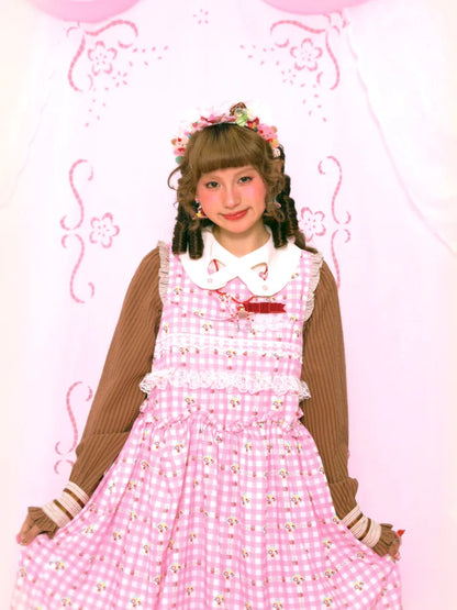 Bunny Sweet Lace Loose Tank Dress【s0000014163】