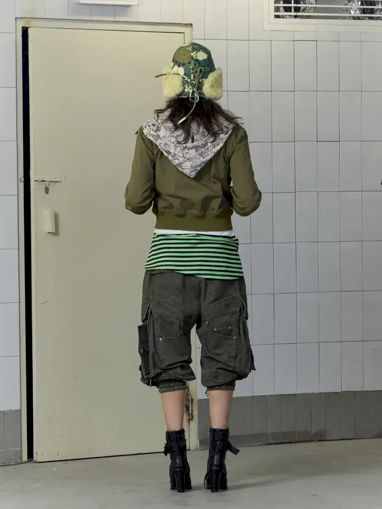 Fake Two-Piece Zipper Short Jacket【s0000014197】