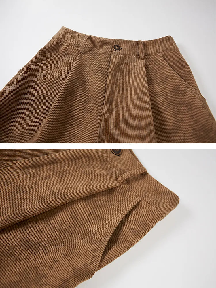 Pocket Structured Relaxed Straight-Leg Workwear Pants【s0000014071】