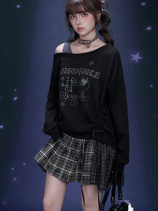 Dark Graffiti Fake Two Dress【s0000015466】