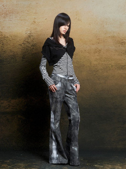 Wings Hot Rhinestone Hooded Short Tunic【s0000011818】