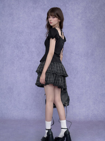 Halter Neck Faux Two Piece Dress【s0000017684】