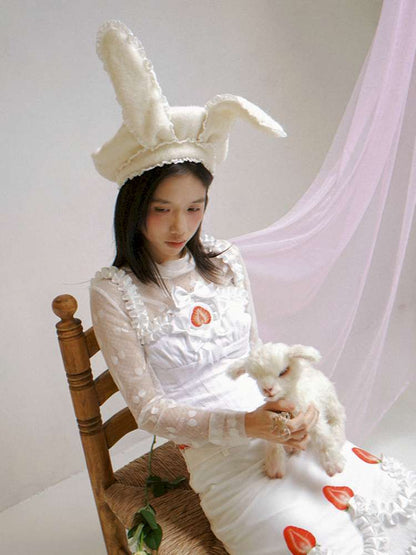 Polka Dot Strawberry Badge Camisole Top【s0000014939】