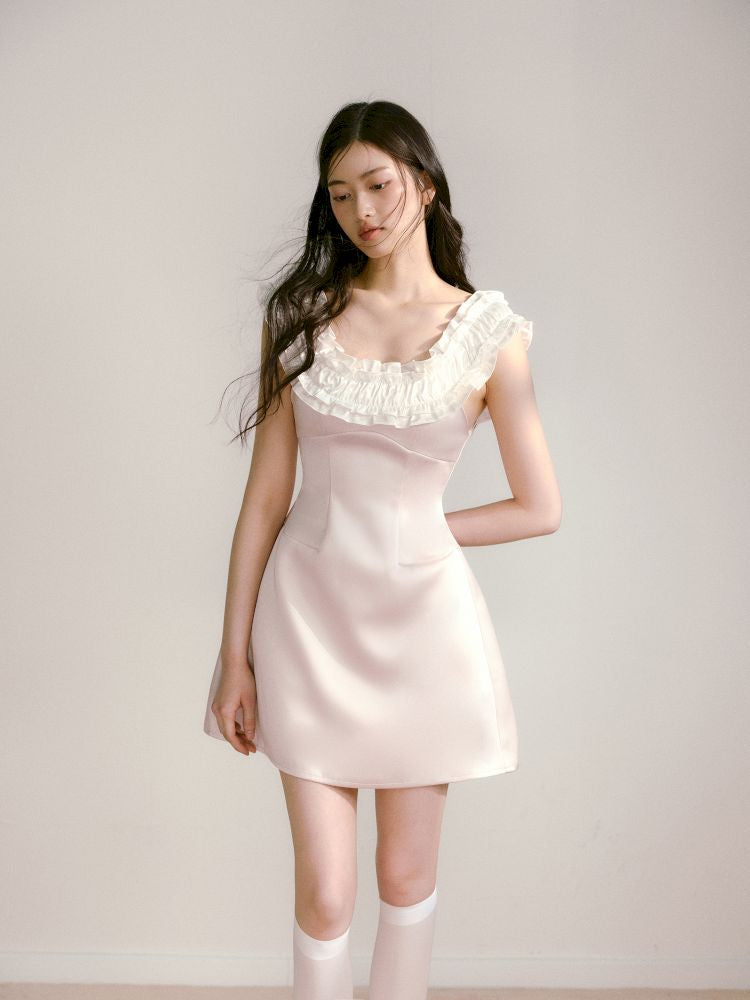 One Shoulder Waist Dress【s0000013239】