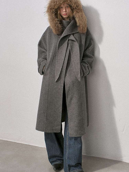Real Fur Hooded Reversible Coat【s0000015231】