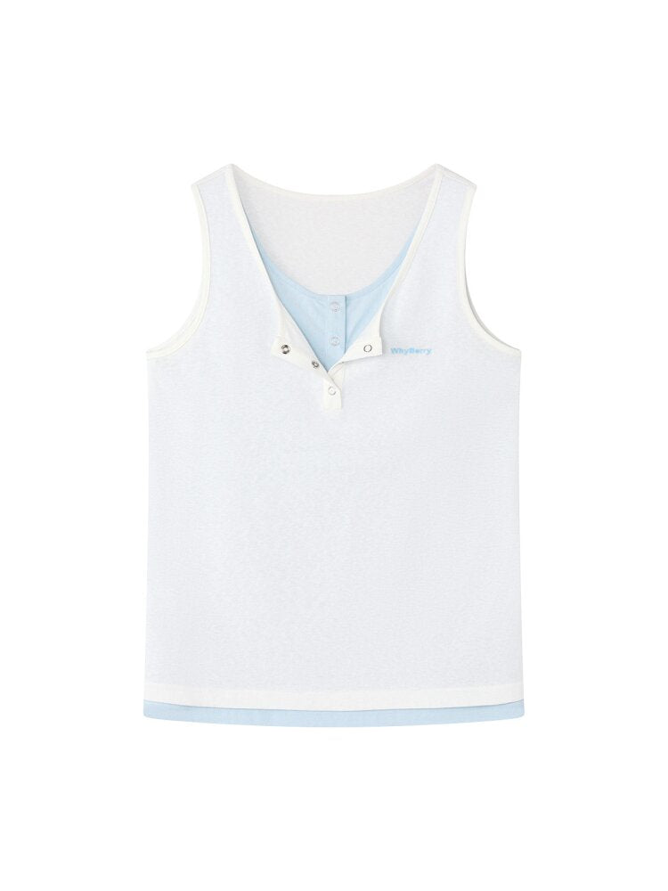 Summer Taste Two Tone Vest Top【s0000015680】