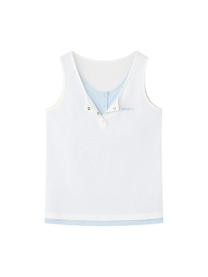 Summer Taste Two Tone Vest Top【s0000015680】
