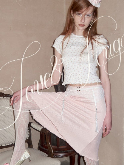 Jacquard Knitted Vest Midi Skirt【s0000016904】