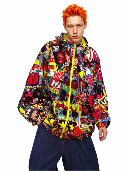 Teflon Three Proof Retro Printed Jacket【s0000017848】
