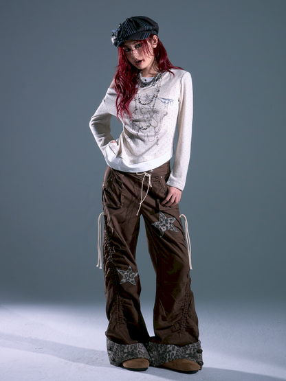 Flap Loose Casual Wide Leg Pants【s0000013691】