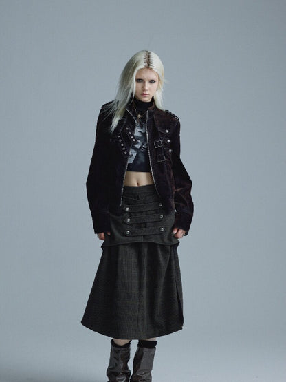 Deconstructed Napoleon Midi Skirt【s0000018552】