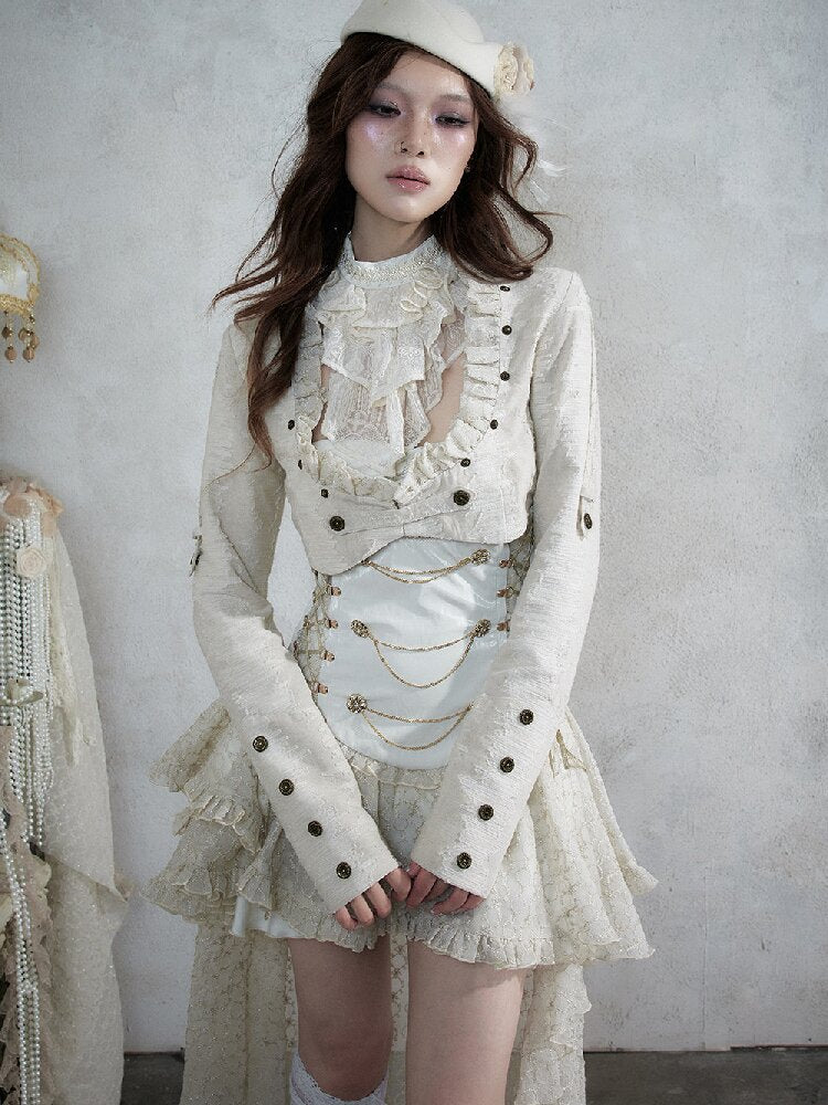 Baroque French Lace Scarf Collar【s0000017995】