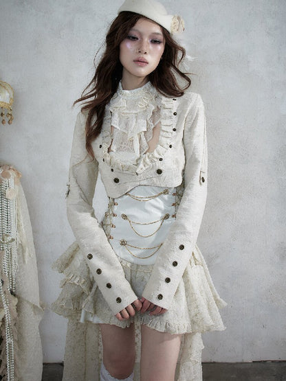 Baroque French Lace Scarf Collar【s0000017995】