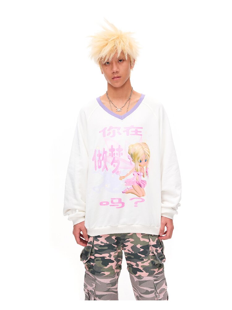 Are You Dreaming Printed Sweater【s0000016041】