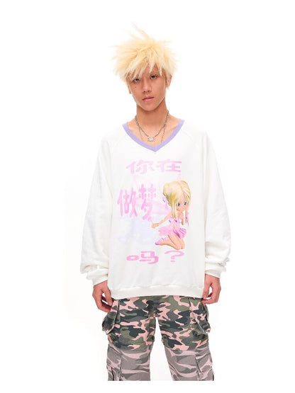 Are You Dreaming Printed Sweater【s0000016041】