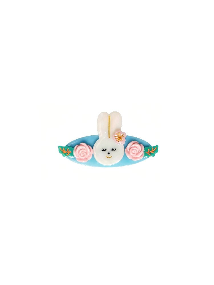 Summer Flower Bunny Hair Clip Comb【s0000017938】
