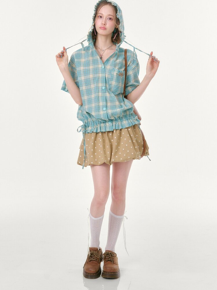 Polka Dot Pocket Slimming Skirt【s0000016616】