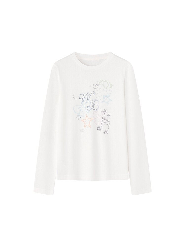 Berry Waltz Printed Thin T-Shirt【s0000015673】