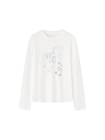 Berry Waltz Printed Thin T-Shirt【s0000015673】