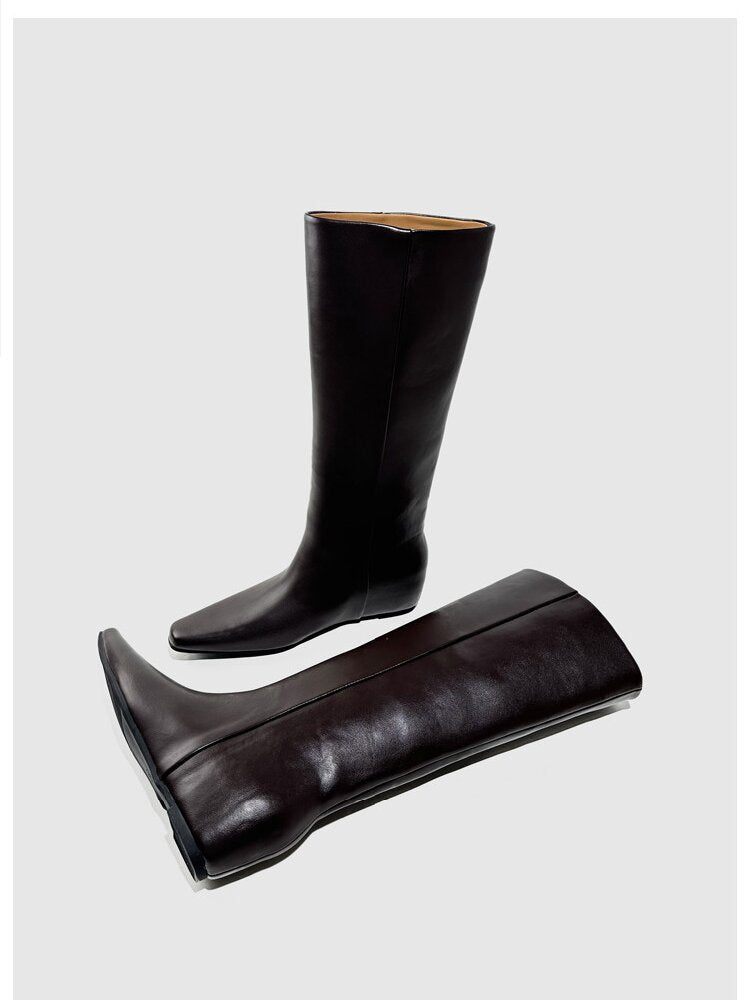 Retro Square Toe Knight Boots【s0000015722】