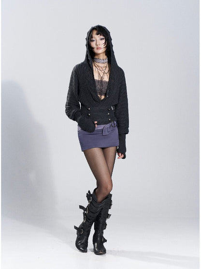 Indigo Ring Tie-Up Skirt Pants【s0000018476】