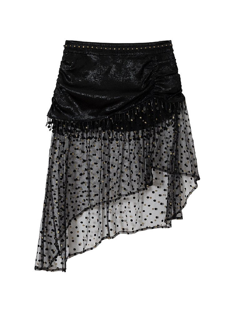 French Palace Satin Mermaid Skirt【s0000017238】