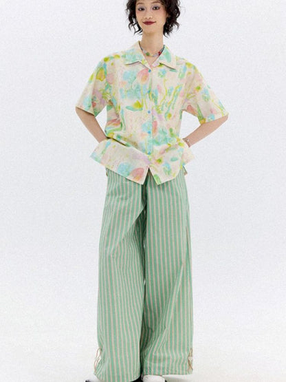 Full-print short-sleeved shirt【s0000012951】
