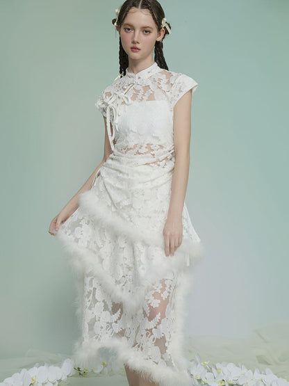 Burnt Flower Slim Temperament Set【s0000013593】