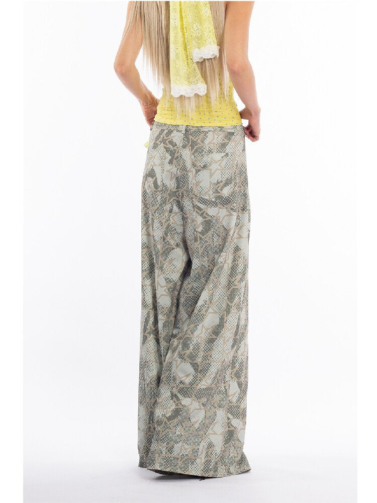 Vintage Graffiti Stars Print Pants【s0000018058】