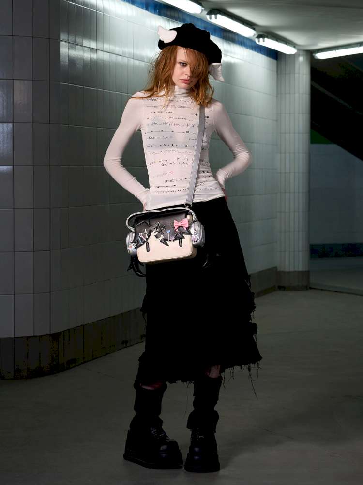 Wool Blend Emoji Stripe Turtleneck【s0000014648】